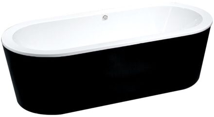 Best Design Black & White vrijstaand bad 178x80x55cm - Acryl wit