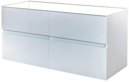 Best Design Bora Greeploos badmeubel 4 laden z.wastafel 120 cm glans wit