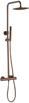 Best Design Dijon thermostatische opbouw regendouche 30cm sunny bronze - brons