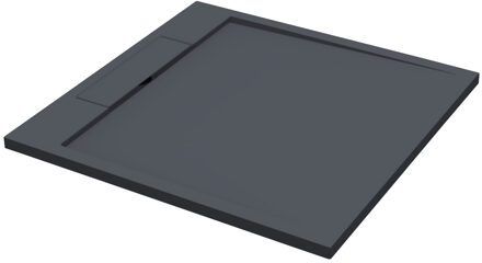 Best Design Douchebak "Decent" 100 x 100 x 3,5 cm Just solid black