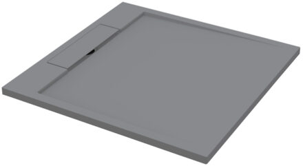 Best Design Douchebak Decent 90x90x3.5 cm Solid Surface Grijs