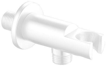 Best Design Douchekophouder White 1/2 RVS Mat Wit met Doucheaansluiting