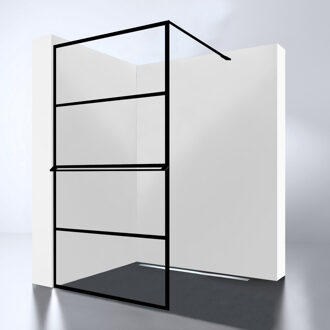 Best Design Douchewand Best-Design "Noire 1200 screen" Walk-In 120 x 200 x 1 cm