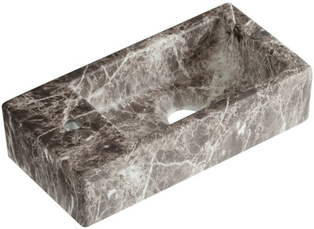 Best Design Fontein Best Design Allure 36x18x9 cm Links Marmer Bruin