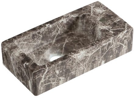 Best Design Fontein Best Design Allure 36x18x9 cm Rechts Marmer Bruin