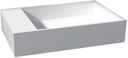 Best Design Fontein Best Design "Just-Solid" "ARTY" 36 x 18 x 10 cm mat wit plateau links