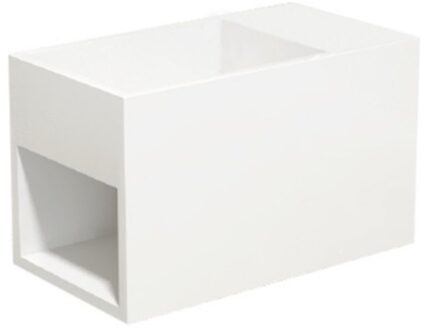 Best Design Fontein Epo Rechthoek 33x18x20,5cm Solid Surface Mat Wit Zonder Kraangat met Waste