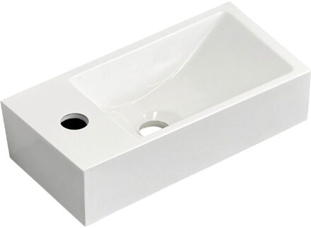 Best Design Fontein met Kraangat Best Design Ibeco 36x18x9 cm L&R Wit