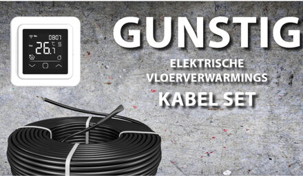 Best Design Gunstig vloerverwarmings kabel set 50 mtr 1000 Watt