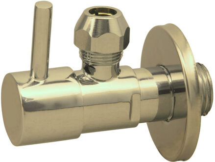 Best Design Hoekstopkraan Best Design Solara met Rozet 3/8 x 10 mm Mat Goud