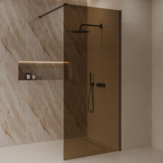 Best Design Inloopdouche Best-Design Dalis 120x200 cm Moya Amber Gunmetal