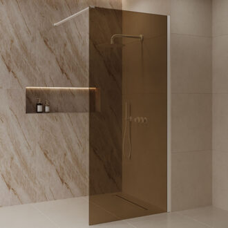 Best Design Inloopdouche Best-Design Dalis 80x200 cm White Amber Wit