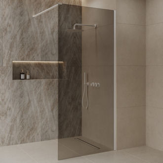 Best Design Inloopdouche Best-Design Dalis 80x200 cm White Mocha Wit