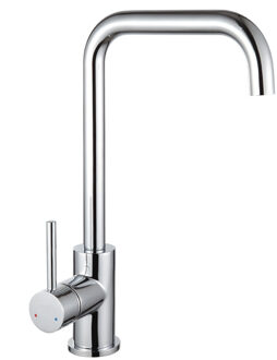 Best Design Keukenkraan Jess Rond Eengreeps Messing Chroom