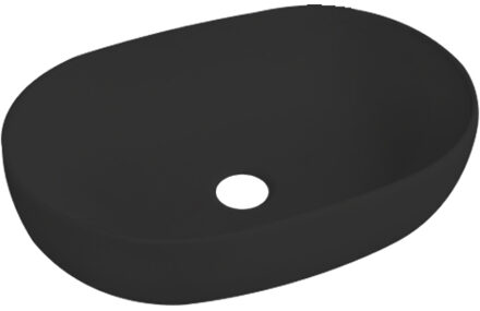 Best Design Lariano opbouw wastafel waskom mat zwart 60x42.5x14cm