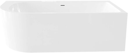 Best Design Ligbad Best Design Munster Half Vrijstaand 180x80 Rechts Glans Wit Wit glanzend