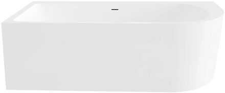 Best Design Ligbad Living Half Vrijstaand 180x80 Links Mat Wit