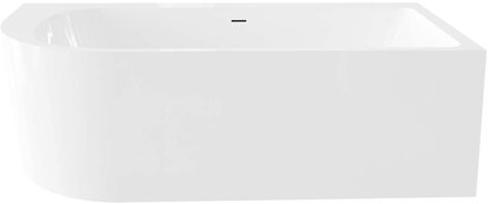 Best Design Ligbad Munster Half Vrijstaand 180x80 Rechts Glans Wit