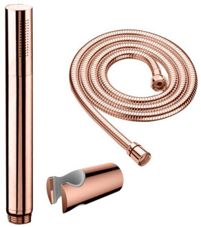 Best Design Lyon handdoucheset met staaf handdouche doucheslang en handdouchehouder rosé goud mat sw353548/sw353559/sw452703/