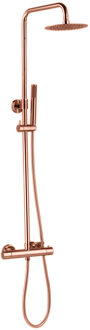 Best Design Lyon thermostatische opbouw regendouche 20cm Rosé goud