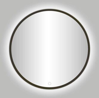 Best Design Moya Venetië ronde spiegel gunmetal incl.led verlichting Ø 80 cm
