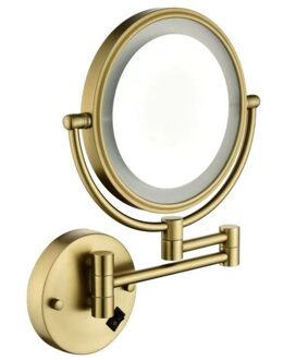 Best Design Nancy make-up spiegel incl. LED verlichting goud mat
