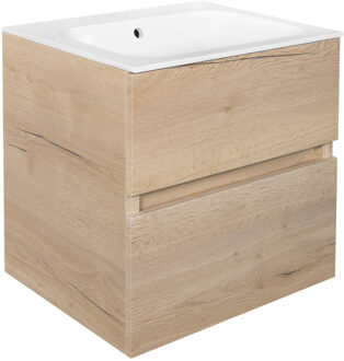 Best Design Onderkast Splash Halifax Greeploos 60x56x47 cm 2 Softclose Laden Eiken