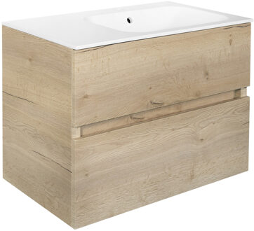 Best Design Onderkast Splash Halifax Greeploos 80x56x47 cm 2 Softclose Laden Eiken