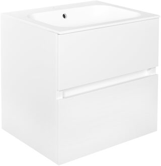 Best Design Onderkast Splash White Greeploos 60x56x47 cm 2 Softclose Laden Glans Wit