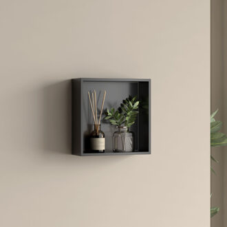 Best Design Opbouwnis Best-Design Logy 30x30x8 Mat Zwart