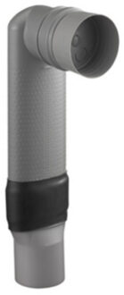 Best Design PVC Ruimtebesparende Verloopbocht "Vario" Verticaal 90/90 No: 3950 Grijs