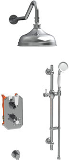 Best Design Regendoucheset Best Design Liberty Nostalgische Inbouw Thermostatische Chroom