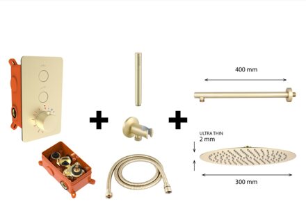 Best Design Regendoucheset Best Design One Pack Inbouw Thermostaat Nancy M300 Mat Goud