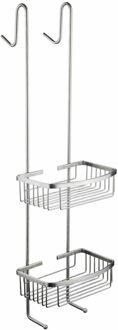 Best Design Rome Ophangrek voor douchewand 2-schaps chroom