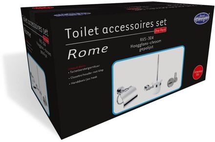 Best Design Rome toilet accessoires set