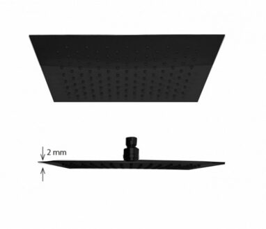 Best Design RVS Nero brause 300 regendouche vierkant mat zwart