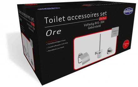 Best Design RVS Toilet accessoires set Ore