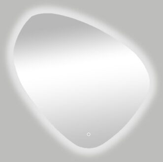 Best Design Spiegel Ballon Asymmetrisch 120x120 cm Met LED Verlichting Rondom en One-Touch Bediening