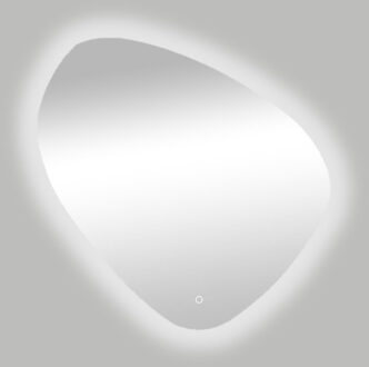 Best Design Spiegel Ballon Asymmetrisch 60x60 cm Met LED Verlichting Rondom en One-Touch Bediening