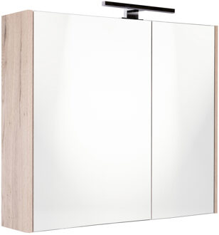 Best Design Spiegelkast Happy Halifax Incl. LED verlichting 60x60 cm Eiken