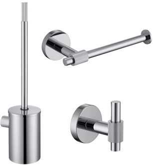 Best Design Toilet Accessoires Set Best-Design Chrome Chroom