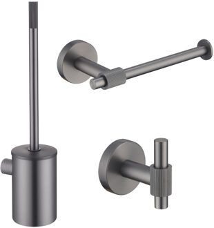 Best Design Toilet Accessoires Set Best-Design Moya Gunmetal