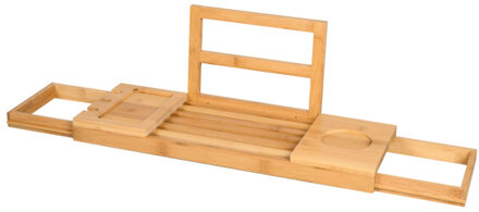 Best Design Tray badbrug 50 tot 90cm verstelbaar bamboe 4016050 Bamboe (Hout)