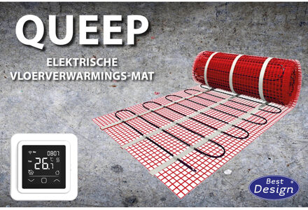 Best Design Vloerverwarming Cheap elektrisch 10 m2 mat. incl. digitaal thermostaat
