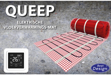 Best Design Vloerverwarming Cheap elektrisch 6,0 m2 mat. incl. digitaal thermostaat