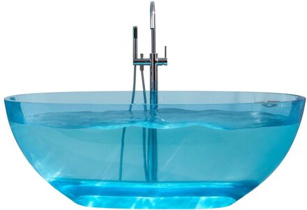 Best Design Vrijstaand Ligbad 170x78x56 cm Resin Transparant Blauw