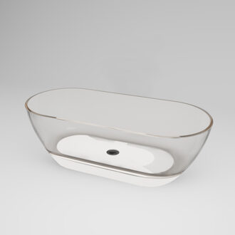 Best Design Vrijstaand Ligbad Best Design 170x78x56 cm Resin Transparant Helder