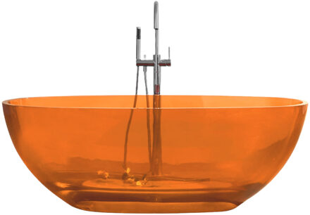 Best Design Vrijstaand Ligbad Best Design 170x78x56 cm Resin Transparant Oranje
