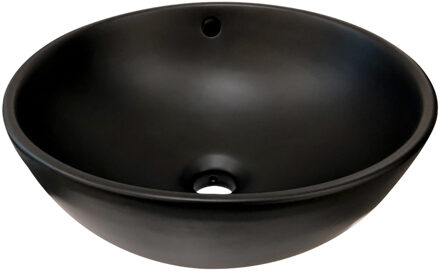 Best Design Waskom Best-Design "Ancona" opbouw-mat-zwart Ø=38cm H=16cm
