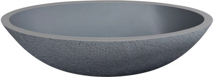 Best Design Waskom Best Design Craquelé-stone 52x38x14 cm Solid Surface Lava Grijs
